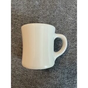 Vintage 50s VICTOR Stamped White Coffee Cup Mugs Heavy Restaurant Ware Diner Mug